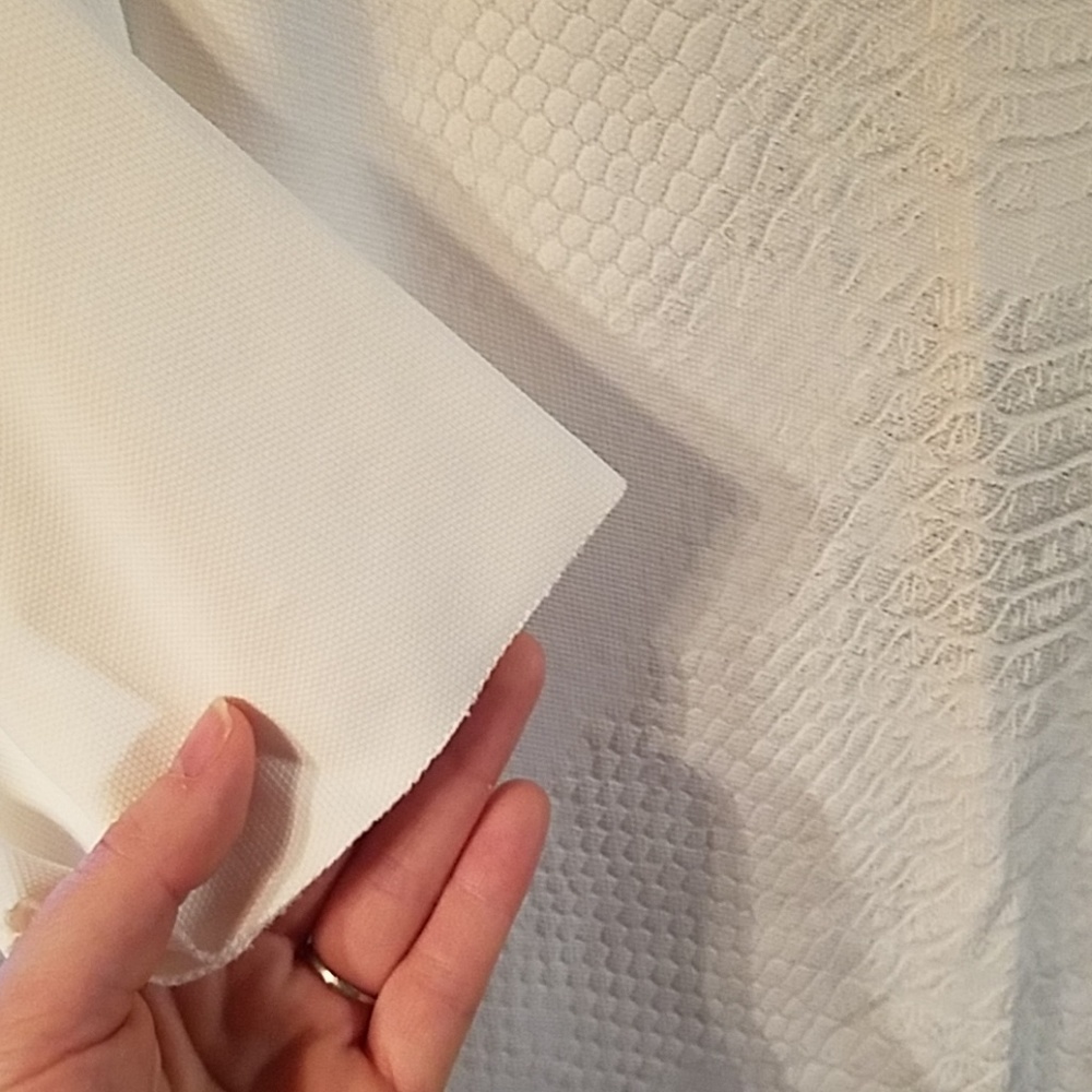 Zara white snakeskin texture stretch knit dress - Picture 4 of 5
